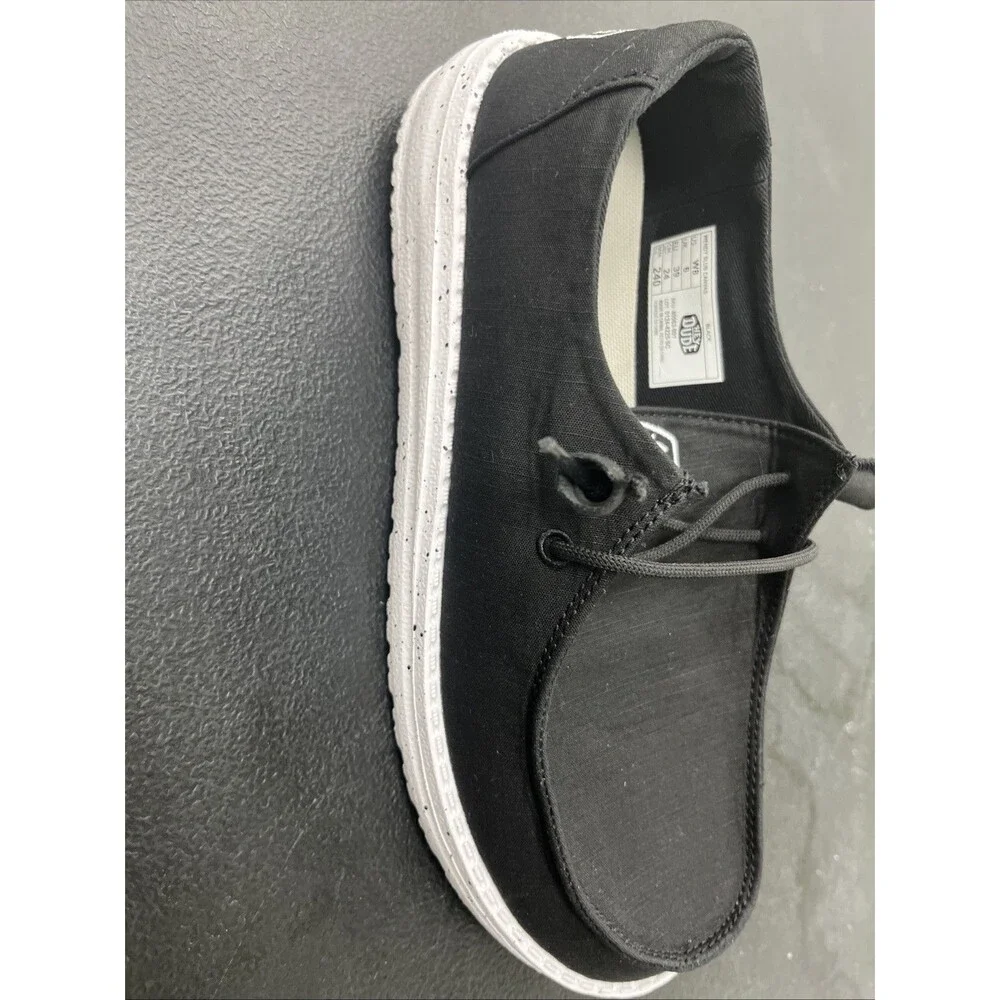 NEW Hey Dude Black Wendy Funk Mono Men's Slip on Shoes Size 8